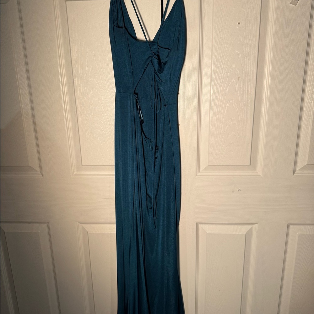 Elegant Teal Maxi Dress